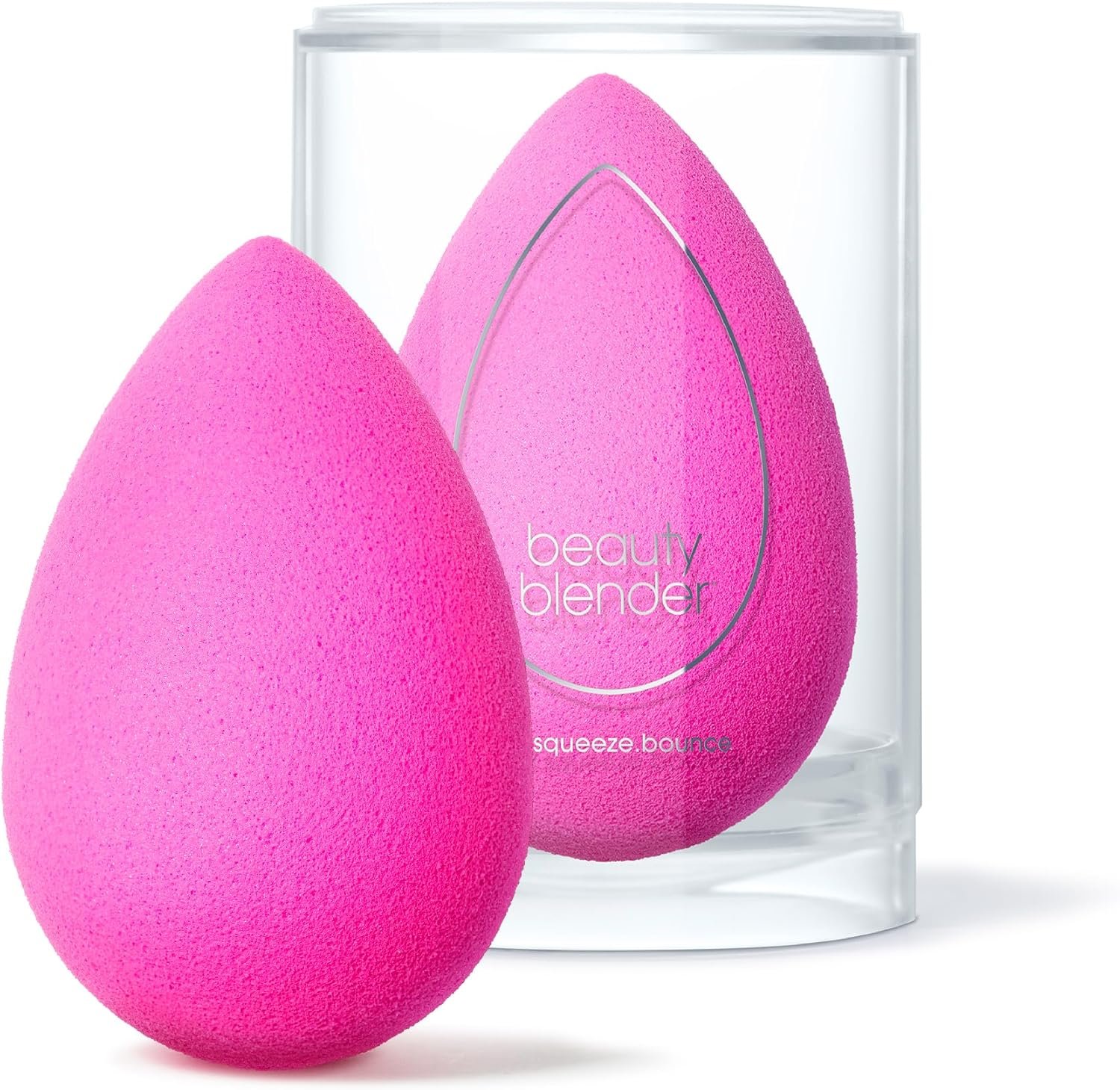 Beautyblender Original Pink Makeup Sponge | Super-Soft Blending Foam for Foundations, Powders and Creams | Reusable & Washable, Vegan & Cruelty-Free, Streak-Free Finish