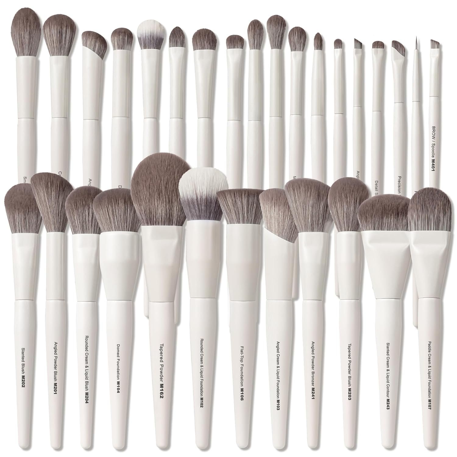 30 Pcs Pro Grade Makeup Brushes Set with Dense Ultra Soft Bristle,Elegant Design Luxury Make up Brushes for Foundation,Face Blending Powder, Contour, Bronzer,Highlight, Concealer, Eyeshadow