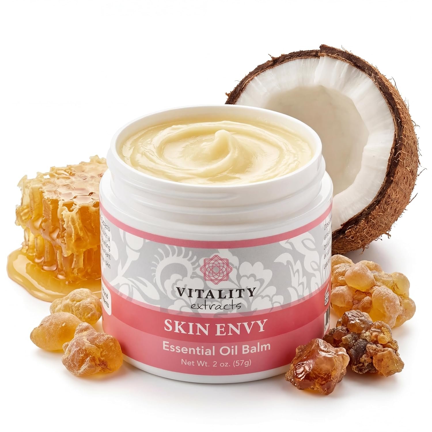 Vitality Extracts Skin Envy Balm – Moisturizer, Beeswax, Vitamin A, Skin Care, All Natural, Coconut Oil