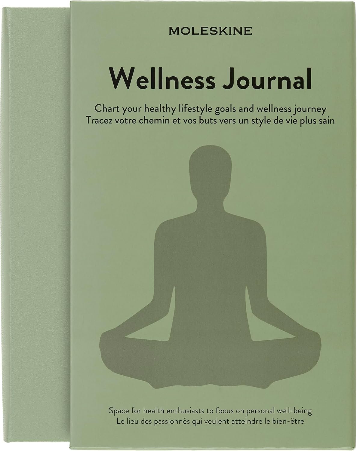Moleskine Passion Journal, Wellness, Hard Cover, Large (5″ x 8.25″) Willow Green, 400 Pages