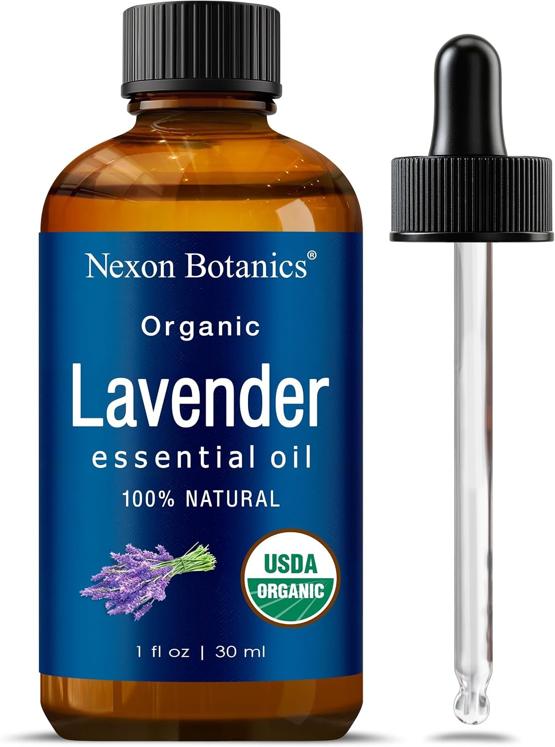 Organic Lavender Essential Oil 30 ml – Naturally Derived Oils for Aromatherapy, Diffusers, DIY, Candle and Soap Making Scent – Nexon Botanics