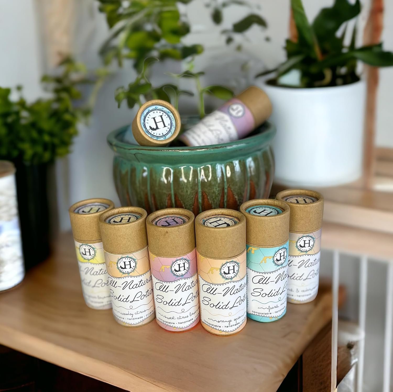 Natural Zero-Waste Lotions – Plastic-Free Moisturizing Skin Care (2.5oz Tube, Unscented)