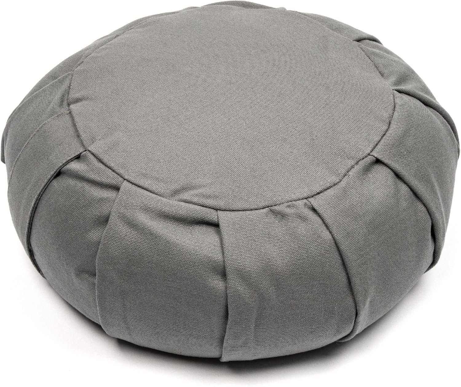 Myga Zafu Yoga Meditation Cushion with Washable Cover – Floor Cushion Pillow with Natural Buckwheat Filling – Soft Round Cotton Design for Meditating or Pranayama Exercises