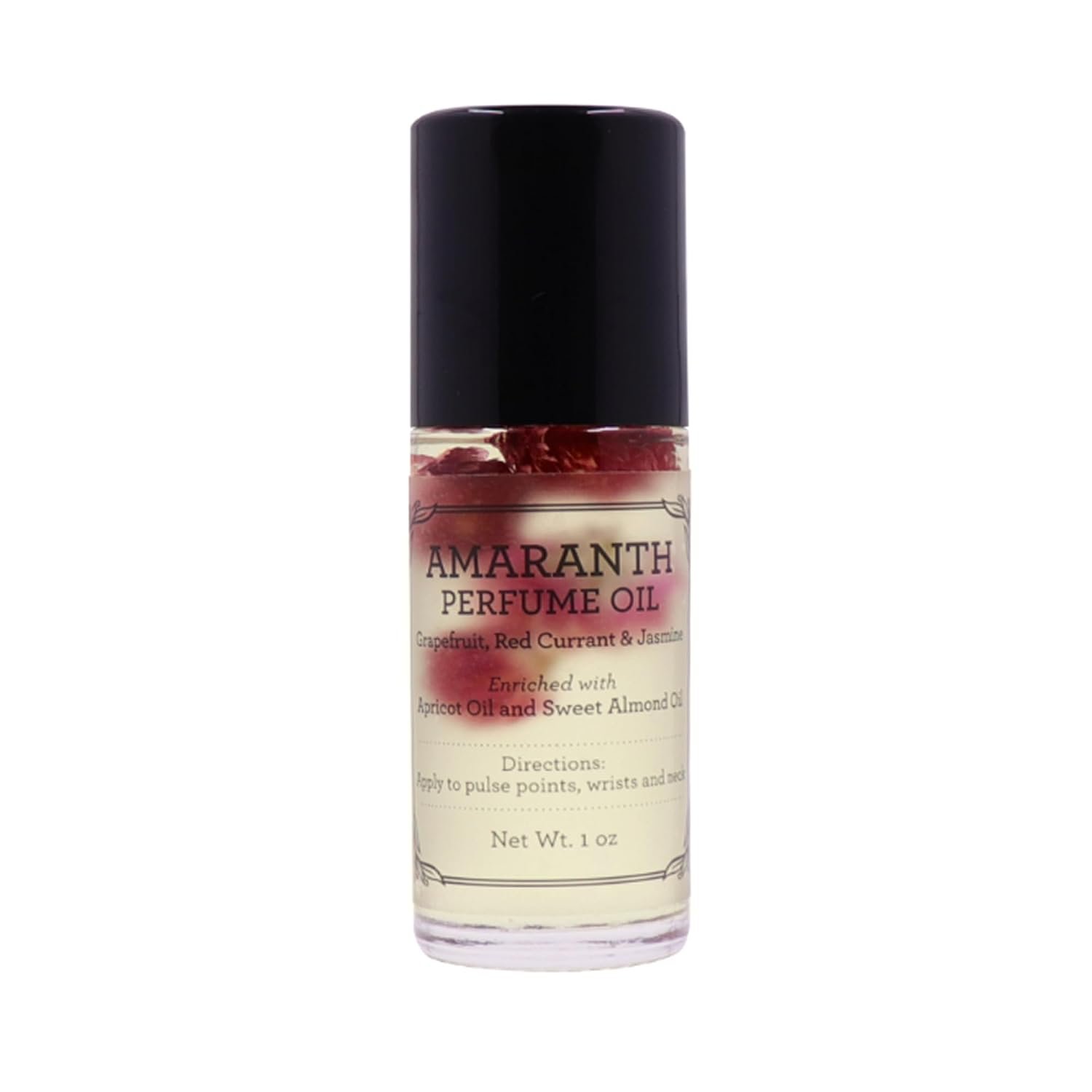 BEAUTE DE PROVENCE – Amaranth Refreshing Lightly Scented Floral Roll-On Perfume Body Oill – Body Oils for Women Perfume – Enriched w/Apricot Oil, Sweet Almond Oil, Fractionated Coconut Oil – 1 OZ
